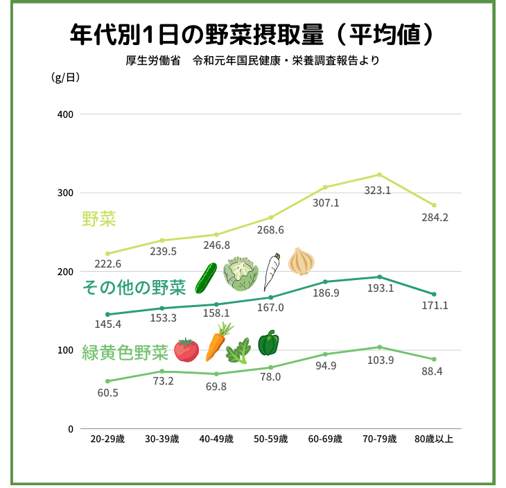 野菜不足を補う